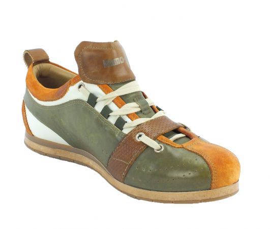 Kamo-Gutsu Herren Sneaker Tifo 036 Arancio Verde Camel