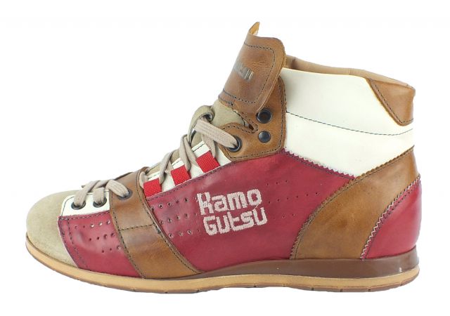 Kamo-Gutsu Damen Sneaker Tifa 100 beige rosso