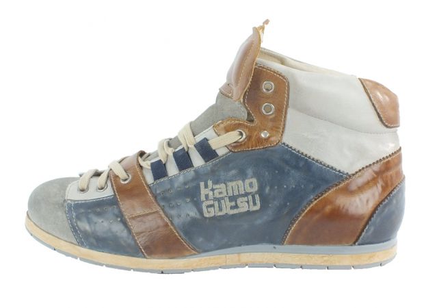 Kamo-Gutsu Herren Sneaker Tifo 105 Ash Blue Bianco