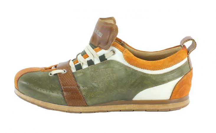 Kamo-Gutsu Herren Sneaker Tifo 036 Arancio Verde Camel
