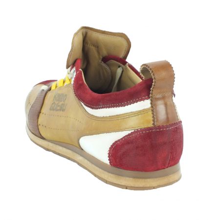 Kamo-Gutsu Herren Sneaker Tifo 036 Rosso Giallo Camel