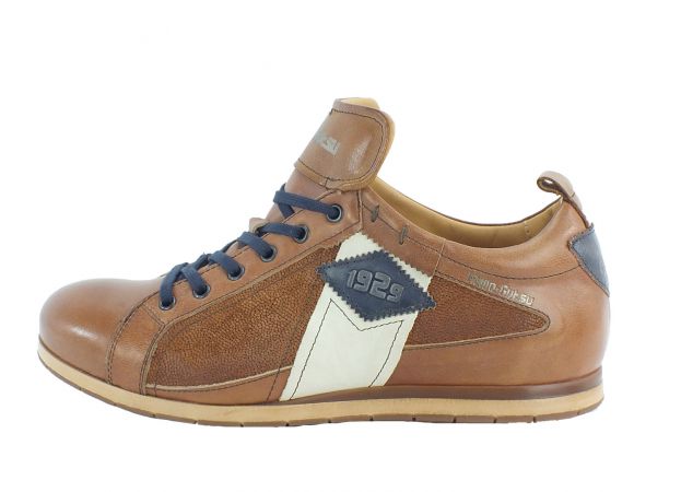 Kamo-Gutsu Herren Sneaker Tifo 038 Cognac Blu